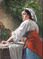 Italiaans bij het zwembad.  Bryullov Karl Pavlovich.jpg