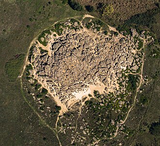 Kamyana Mohyla (literally: "stone grave"), an archaeological site in the Molochna River valley near Terpinnya, Zaporizhzhia Oblast Photograph: Eldar Sarakhman