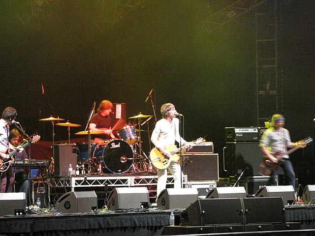 From left to right: Davey Lane, Rusty Hopkinson, Tim Rogers, Andy Kent at AIS Arena, Canberra in November 2011