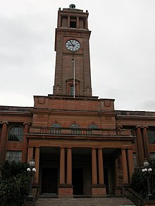 Clock tower 1883 - Newcastle City Hall and Civic Theatre - Newcastle City Hall (5055746b3).jpg