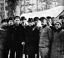 Petrichenko and other Kronstadt rebels in Finnish exile 1921-stepan petrichenko and russian emigrants finland.jpg