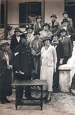 Thumbnail for File:1930s Gladys Misick Morrell &amp; Sergt Henderson &amp; table at Cavello Hill, Bermuda.jpg
