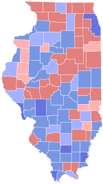 1992 United States Senate election in Illinois results map by county.svg