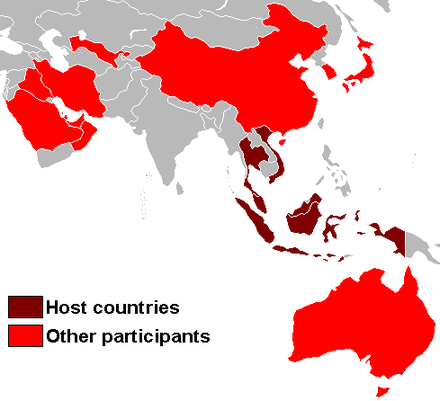 Participating countries.