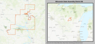 <span class="mw-page-title-main">Wisconsin's 86th Assembly district</span> American legislative district for north-central Wisconsin