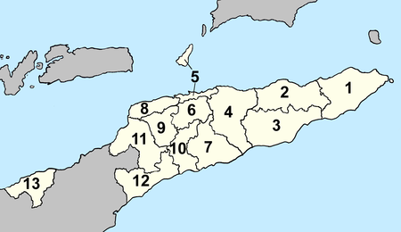 东帝汶行政区划