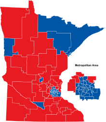 Districts won 2020 Minnesota senate wins.svg