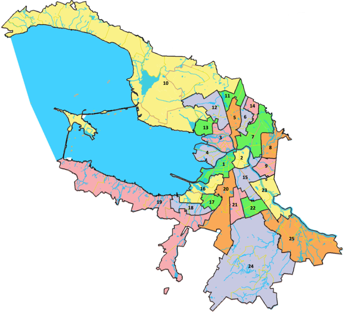 Санкт петербург по округам