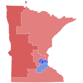 2022 Minnesota Secretary of State election results map by Congressional District.svg