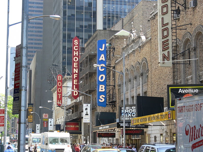 File:45th St theatres NYC.JPG