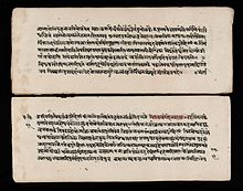 A section of the Charaka Samhita A section of the Carakasamhita - sutrasthana Wellcome L0040423.jpg