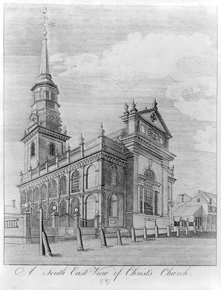 File:A south east view of Christ's church, 1787 LCCN2004669296.jpg