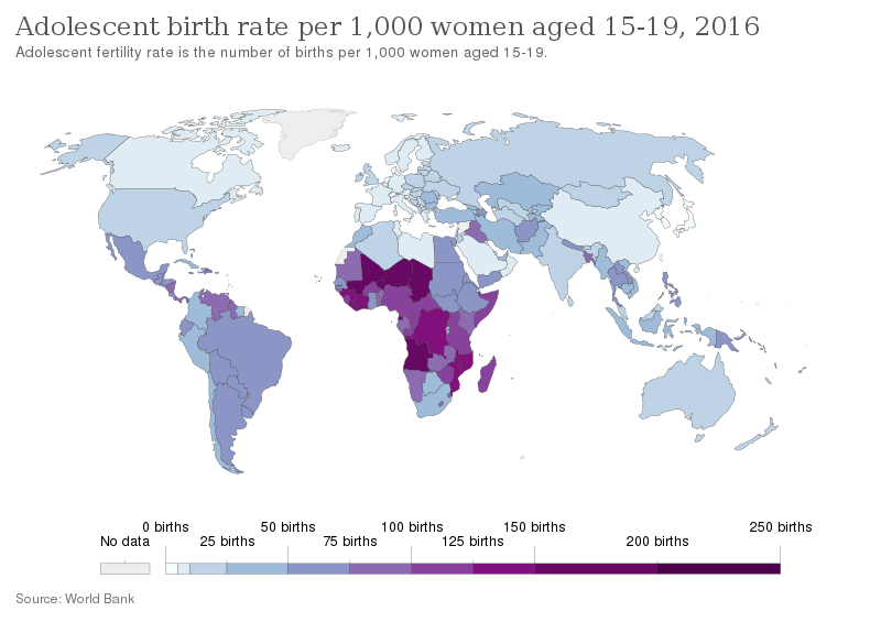 File:Adolescent birth rate per 1,000 women aged 15-19, OWID.svg