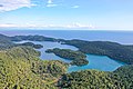 Aerial view of the lakes Veliko Jezero and Malo Jezero on Mljet, Croatia (48612923586).jpg