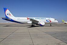 Airbus A320 nella livrea della Ural Airlines.