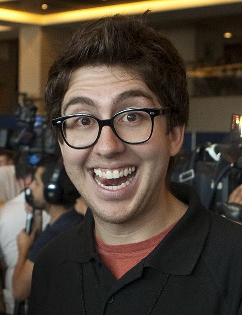 Hurwitz's comedy partner Amir Blumenfeld in 2010