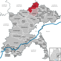 Kaart van Amstetten