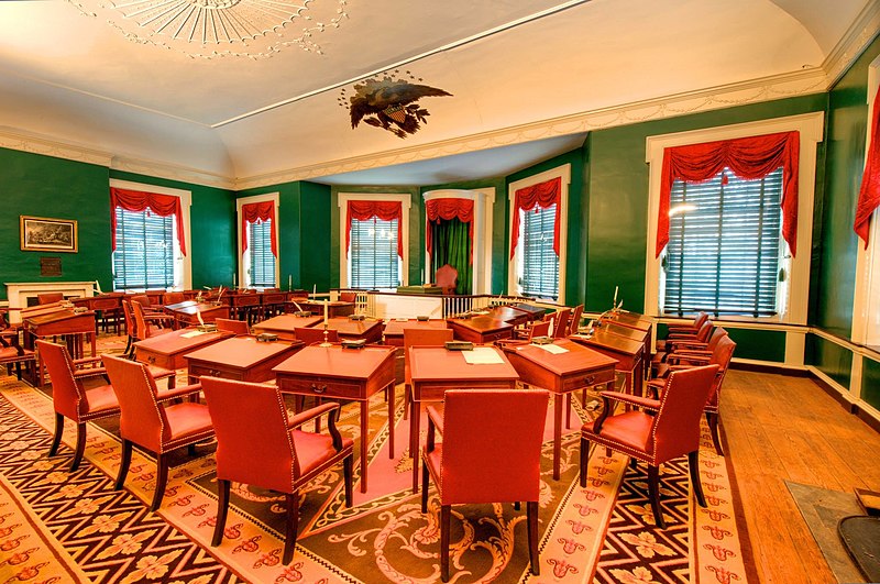 File:Angled view of Senate Chamber, Congress Hall, Independence National Historic Park.jpg