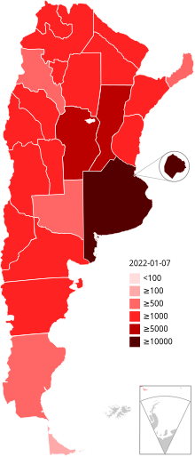 Covid 19 Pandemic In Argentina Wikipedia