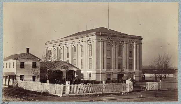 The Armory as a hospital during the Civil War
