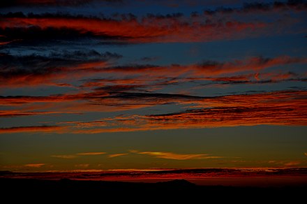 Evening astronomical twilight (dusk)