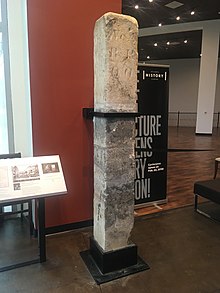 The Zero Mile Post on display in the Atlanta History Center (December 8, 2018) Atlanta Zero Mile Post in Atlanta History Center.jpg