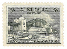 Postage stamp, Australia, 1932 Australia-Stamp-1932-SydneyHarbourBridge.jpg