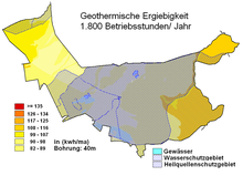 Geothermische Ergiebigkeit im Stadtgebiet