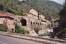 La stazione di Piena vista da sud