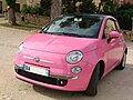 Fiat 500 Pink.