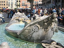 Fontaine de la Barcaccia, Rome