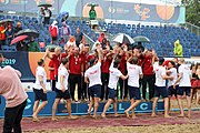 Deutsch: Beachhandball Europameisterschaften 2019 (Beach handball Euro); Tag 6: 7. Juli 2019 – Siegerehrungen English: Beach handball Euro; Day 6: 7 July 2019 – Medal ceremony