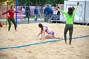 Deutsch: Beachhandball bei den Olympischen Jugendspielen 2018; Tag 5, 10. November 2018; Mädchen, Platzierungsrunde - Amerikanisch-Samoa-Venezuela 0:2 English: Beach handball at the 2018 Summer Youth Olympics at 11 October 2018 – Girls Consolation Round – American Samoa-Venezuela 0:2