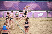 Deutsch: Beachhandball bei den Olympischen Jugendspielen 2018; Tag 6, 12. Oktober 2018; Mädchen, Hauptrundenspiel – Kroatien-Paraguay 2:0 English: Beach handball at the 2018 Summer Youth Olympics at 12 October 2018 – Girls Main Round – Croatia-Paraguay 2:0