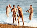 Image 39People bathing naked after the World Naked Bike Ride in Brighton, 2017 (from Naturism)