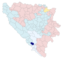 BiH municipality location Čitluk.svg