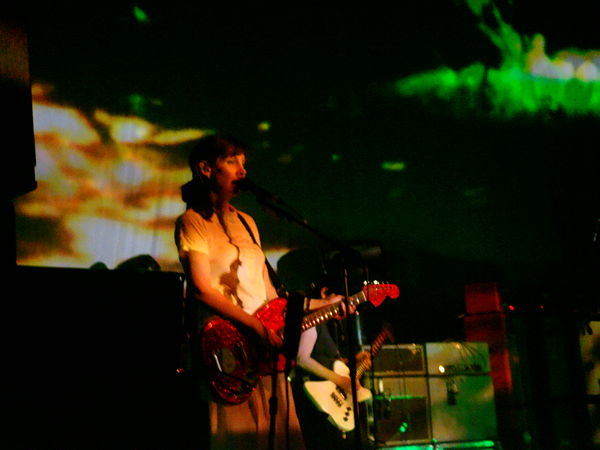 Bilinda Butcher and Debbie Googe performing in 2008