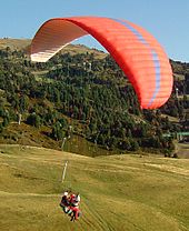 Parapente biplace en vol à Chamrousse Source.