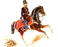 (Borsos-)huszár i 1848–49 års frihetskrig.