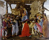 Aanbidding deur die Wyses van 1475 (Botticelli