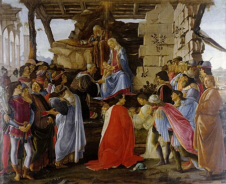 Botticelli - Adoration of the Magi (Zanobi Altar) - Uffizi.jpg