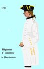 régiment de Bourbonnais de 1734 à 1757