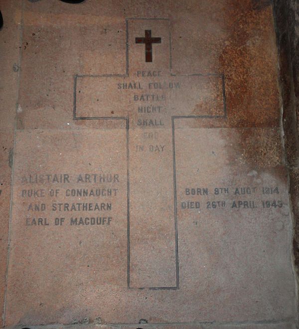 Braemar, Mar Lodge Estate, St Ninian's Chapel - Grave of the 2nd Duke of Connaught (1914–1943)
