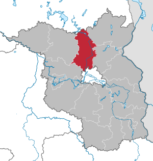 Li position de Subdistrict Oberhavel in Brandenburgia