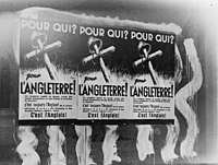 "Đó là lỗi của Anh" - áp phích tuyên truyền của Đức tại Pháp sau khi đầu hàng