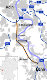 Bundesautobahn 555 map.png