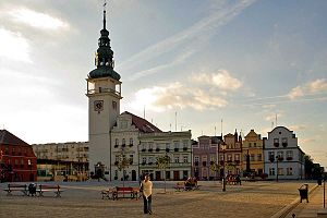 Bitomas Odžaņskas centrālais laukums ar rātsnamu