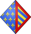 COA french queen Jeanne de Bourgogne ducale.svg