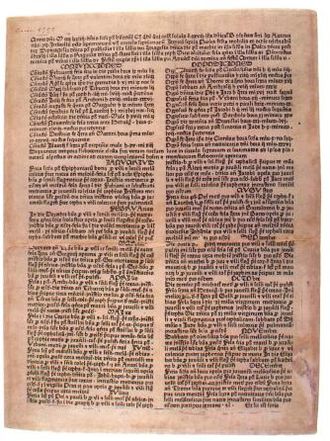 Sole surviving copy of the Almanach cracoviense ad annum 1474 Calendarium cracoviense.jpg