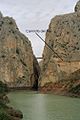 Caminito del Rey à El Chorro (Málaga, Espagne).